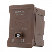 Click 100A 1 Pole 5 x 35mm² Connectable Link Box  Brown