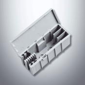 Connexbox® 221-4 for multicore cables; 221-2411 Inline Connectors and Wago 2773-4** PushWire connectors 39x29x95mm