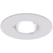 Ansell Edge GU10 Fire Rated Downlight Matt White 50W
