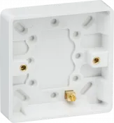 K/Bridge Single 16mm Pattress Box with Earth Terminal