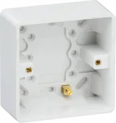 K/Bridge Single 35mm Pattress Box with Earth Terminal