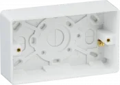 K/Bridge Double 35mm Pattress Box with Earth Terminal