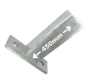 FLAT PLATE 2 HOLE CANTILEVER ARM 450mm