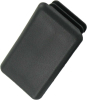 41X21mm Channel End Cap Black