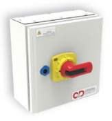 C&D Switch Fuse Combination 63a 3P+NL Sheet Steel Grey IP65