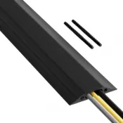 DLine Medium Duty Floor Cable Protector Cover 1.8m (Black)