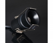 KSR Mimas Mini 3w 3000K 108lm LED Baffle Downlight Black