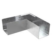 Trench Lighting Trunking Flat 90 Degree Bend 50x50mm