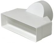 NVA MONV073 100mm Round to Single Airbrick Adaptor