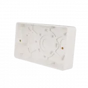 Thrion Back Box 2 Gang 25mm White