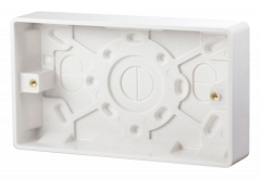 Click Mode 2 Gang 25mm Deep Pattress Box