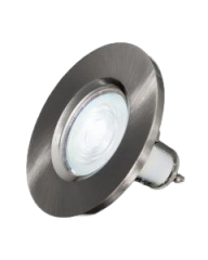 KSR Firebreak Qr GU10 IP20 Satin Chrome Bezel