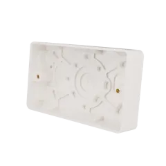 Thrion Back Box 2 Gang 25mm White
