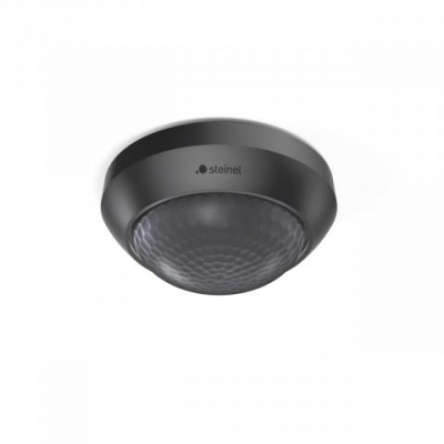 Steinel IS360-3 Black Detector Black 2kW PIR 60° detection angle and up to Ø 24 m detection range IP54
