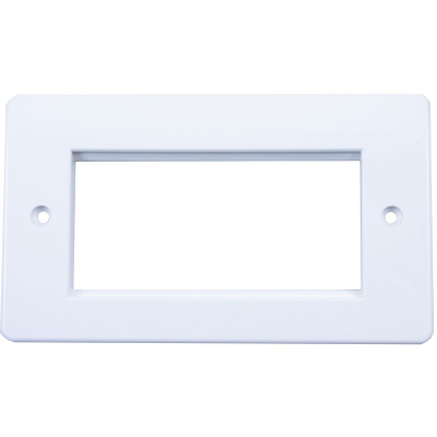 2G 4MOD Office Style Euro Faceplate Round Edge