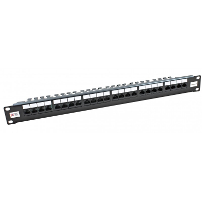 CONNECTIX 24 Port Cat 6 UTP 20/20 Right Angled Patch Panel