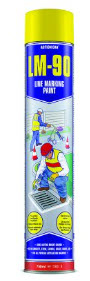 Ind Signs LM-90 LINE MARKING PAINT YELLOW 750ml