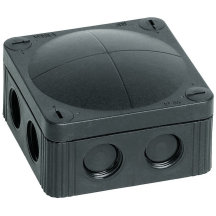 Wiska COMBI 308/5 Black C/W 32A T/B IP67 85x85x51mm