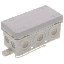 Wiska KA 006 10Entry Junction Box (No Terminal) (EMPTY) Junction Box IP55 86x44x41mm Grey