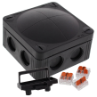 Wiska COMBI 308/3x221-413 Junction Box 85x85x51mm Black