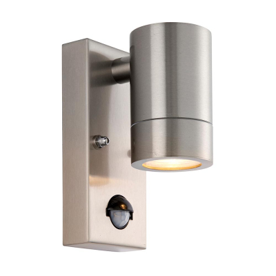 Saxby Palin PIR 1lt Wall Marine Grade IP65 - Stainless Steel