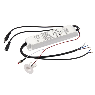 Saxby Standard & Self Test 2-in-1 Emergency Downlight KIT
