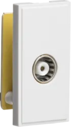 K/Bridge TV Outlet Euro Module (PCB) - White