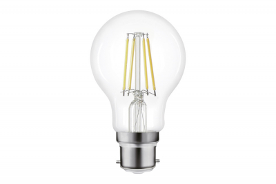 Integral omni filament GLS lamp B22 806lm 5.9w 4000k dimmable 330 beam clear full glass