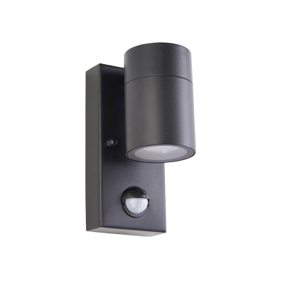 Saxby Scope PIR/Photocell 1lt Wall IP65 - Black