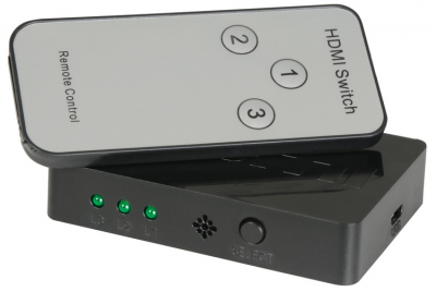 AVSL HDMI SWITCHER 3X1 WITH REMOTE