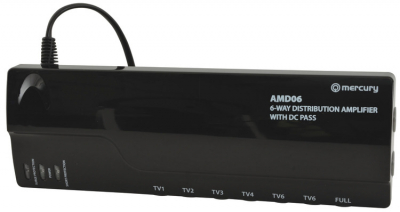AVSL 6 way UHF/VHF Distribution Amplifier with 5G/4G Filter and DC Pass