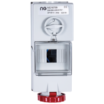 Niglon Vertical Interlocked Socket 3P+E+N IP44 16A 415V