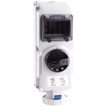 Niglon Vertical Interlocked Socket 2P+E IP66 32A 240V