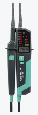 Kewtech Two pole voltage and continuity tester with LCD readout and ghost voltage clearance feature