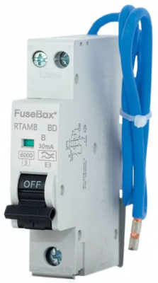 Fusebox Bi-Directional MINI 25A B RCBO 1P+N (SW) 30mA 6kA TYPE A