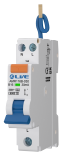 Liveelec 16A 30mA RCBO Mini Bidirectional & Switch Neutral