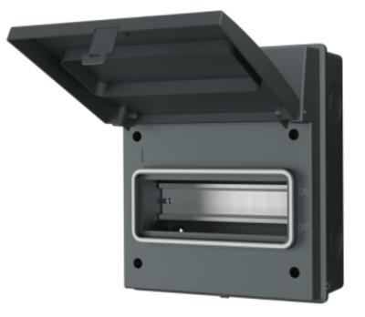 Liveelec IP65 8 Way Garage Empty Enclosure - Grey