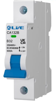 Liveelec 32A 6kA MCB SP B Curve