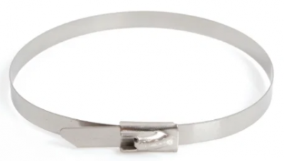 Termtech 150mm Long, 4.8mm Wide, Ball Lock Tie Stainless Steel