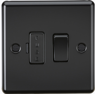 K/Bridge 13A Switched Fused Spur Unit - Matt Black