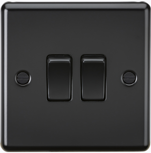 K/Bridge 10AX 2G 2-way Switch - Matt Black