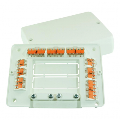 Wago WAGO Box; Wiring Centre for multicore cables; L32; 221 Series; max. 4 mm&sup2; connectors 161x36x115mm