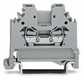 Wago 2-conductor through Grey terminal block; 2.5 mm&sup2; (24a rated)