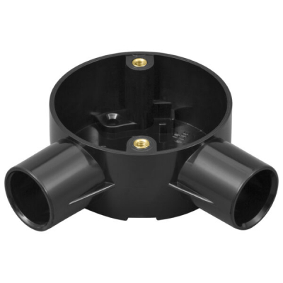 Marshall Tufflex Angle Circular Box 20mm Black