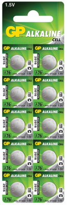 AVSL BUTTON CELL ALKALINE LR44 10PK