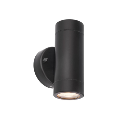 Saxby Palin 2lt Wall IP44 - Matt Black