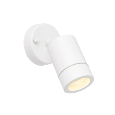 Saxby Palin 1lt Wall Spot IP44 - White