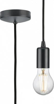 K/Bridge 1.8m E27 Contemporary Pendant Set - Anthracite