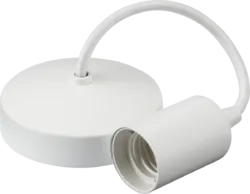 K/Bridge 6" E27 Contemporary Pendant Set - Matt White