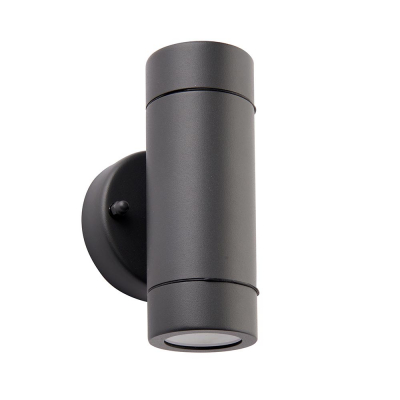 Saxby Palin 2lt Wall IP44 - Anthracite Grey